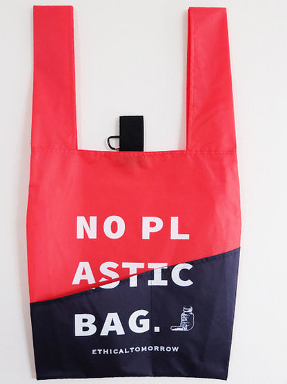 【ETHICALTOMORROW】再生PETのBAGでNO PLASTICを叫ぶBAG