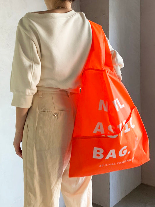 【ETHICALTOMORROW】再生PETのBAGでNO PLASTICを叫ぶBAG