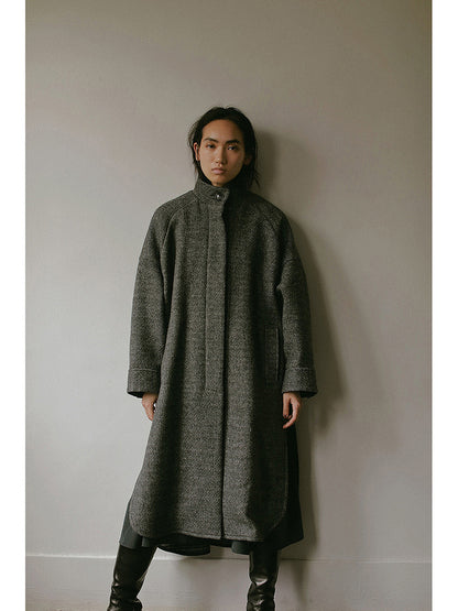 ハイネックポンチョコート