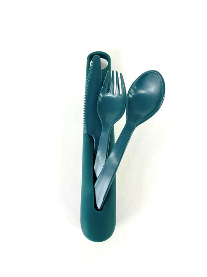 【Hip】OBP Silicon Cutlery Holder with Cutlery set3_JADE