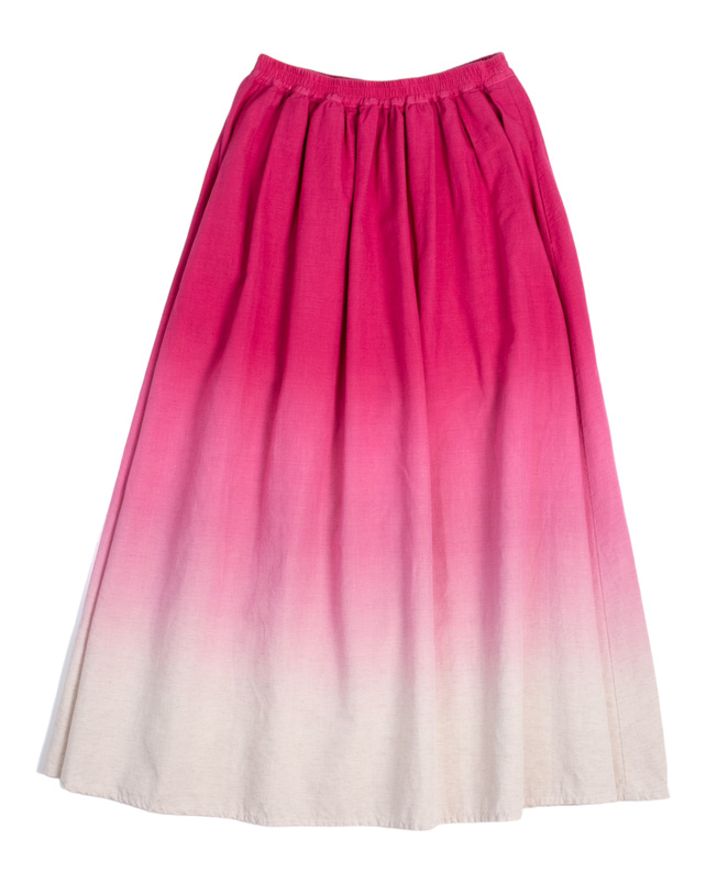 【TuiKauri】Organic Cotton × Linen Gradation Skirt
