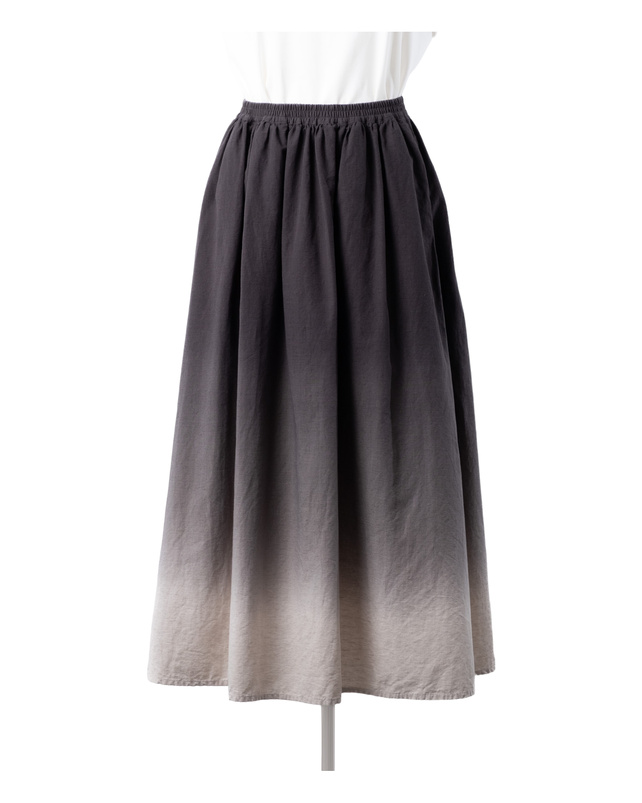 【TuiKauri】Organic Cotton × Linen Gradation Skirt