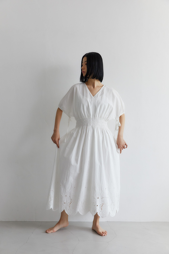 CASA FLINE エンブロイダリードレス 刺繍ワンピース 刺繍ドレス